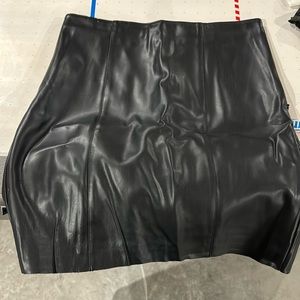 Black “leather” skirt - Express size 6